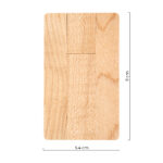 CREDIT CARD WOOD - tehnički crtež