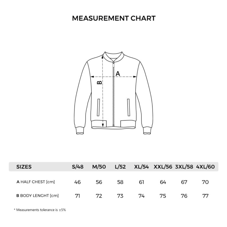 HAMMER STRETCH JACKET - tehnički crtež