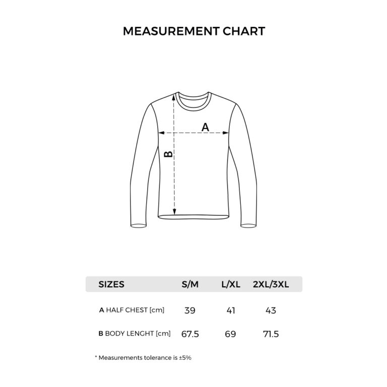ACTIV T-SHIRT - tehnički crtež