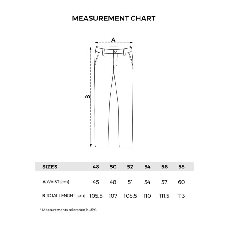 PANTHER TRACK PANTS - tehnički crtež